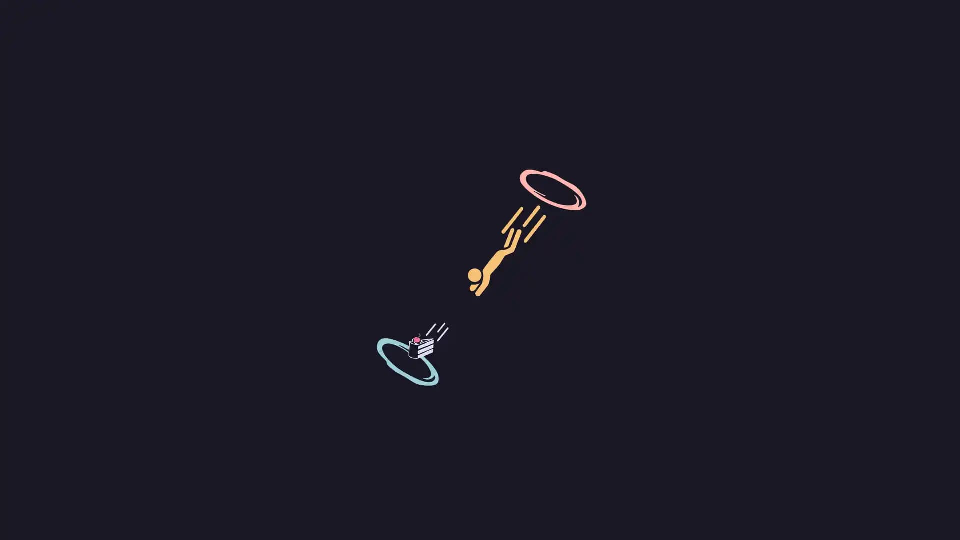 The Cake Is A Lie No Text Wallpaper